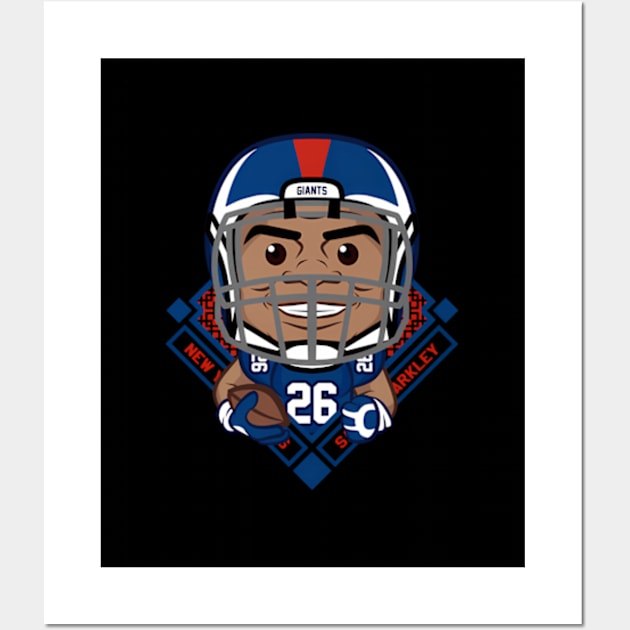 Saquon Barkley Wall Art by caravalo